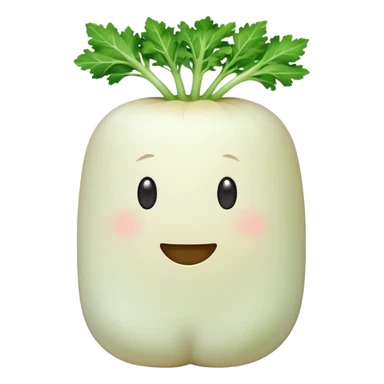happy daikon sticker
