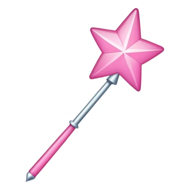pink magic wand icon sticker