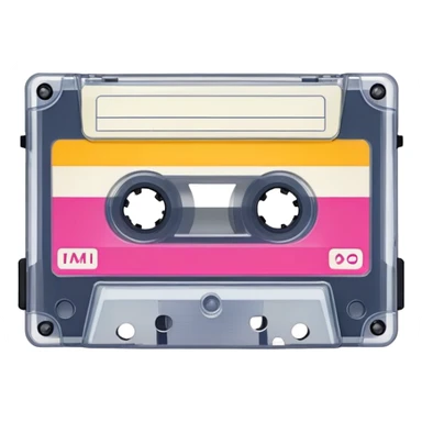 Realistic 1990’s mix tape sticker