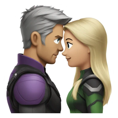 Laura and Clint barton from the mcu sticker