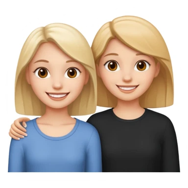 2 Besties g girls sticker