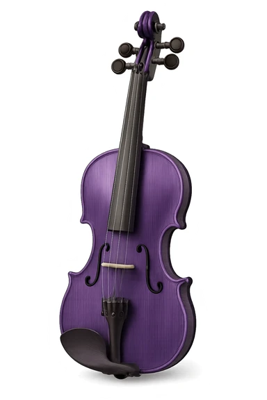 purple violin sticker