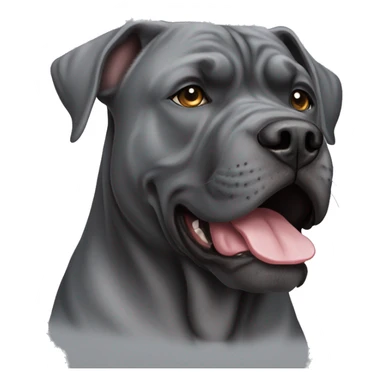 grey cane corso  sticker