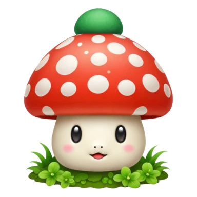 Mushroom pet sticker