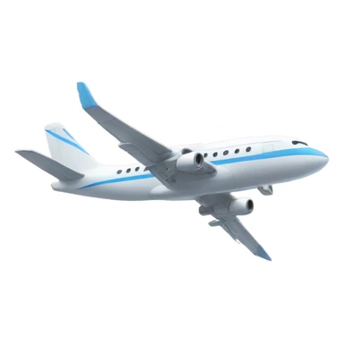 Snowing airplane sticker