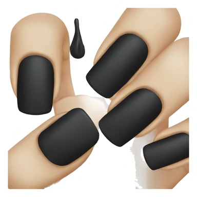 Cool black nail  sticker