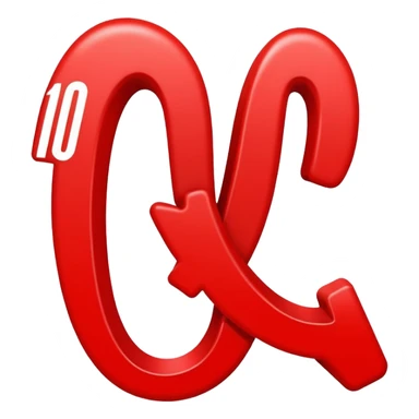 Bold red number 1000 with energetic double underlines like the 100 emoji, vibrant and dynamic design conveying extreme approval and excitement sticker