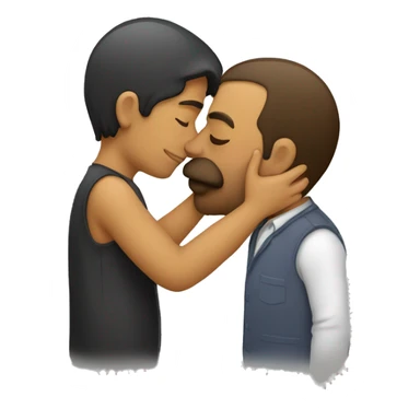 Beso con un hombre sticker