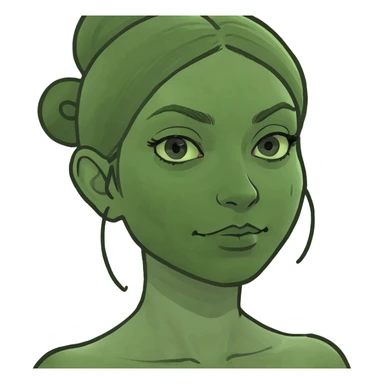 Girl saying six seven sticker