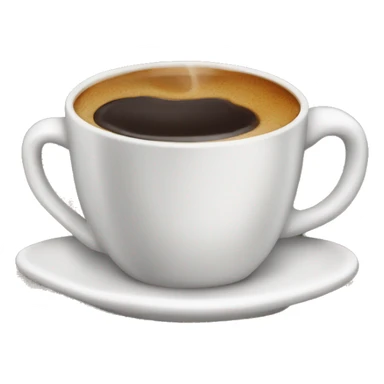 Cup of Americano coffee hot sticker