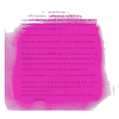 neon pink poem sticker