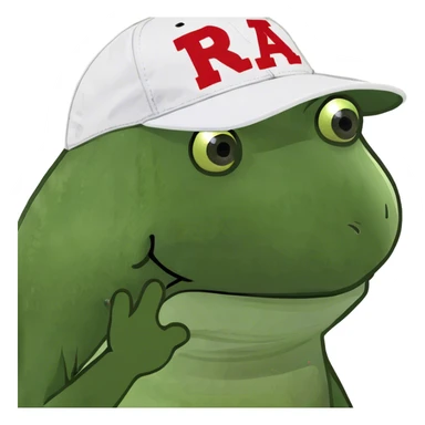 Boy with baseball hat sticker