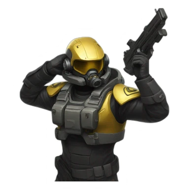 helldivers 2 salute  sticker