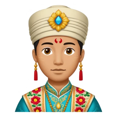 1600's Asian male sticker