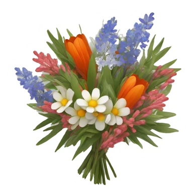 bouquet of native australian flowers sticker