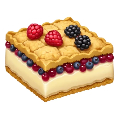 crumble slice with berries sticker