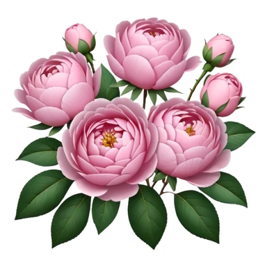 soft pink bouquet sticker