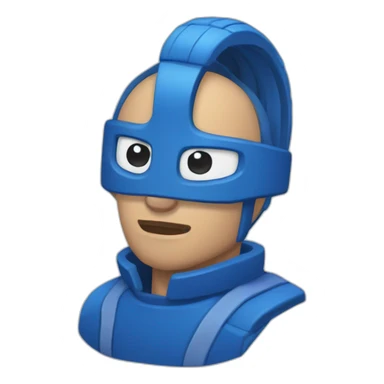 Calvo-montura-azul sticker