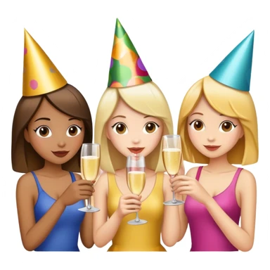 Girly Girl bachelorette party sticker