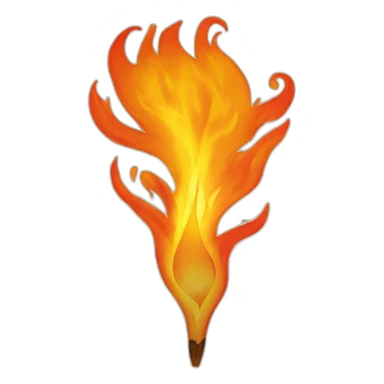 Cœur en flamme sticker