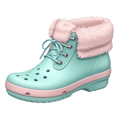 crocks winter edition in pastel color sticker