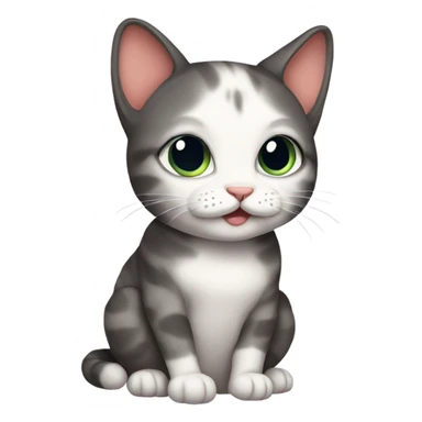 pregnant cat sticker