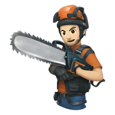 Denji chainsaw lan sticker