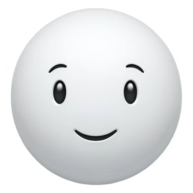 3d white sphere sticker