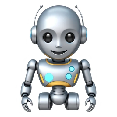 3D AI Robot Mascot - Chatbot Icon emoji sticker