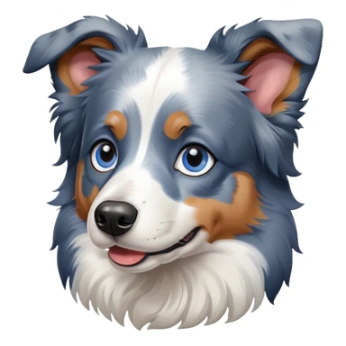 Border collie blue merle sticker