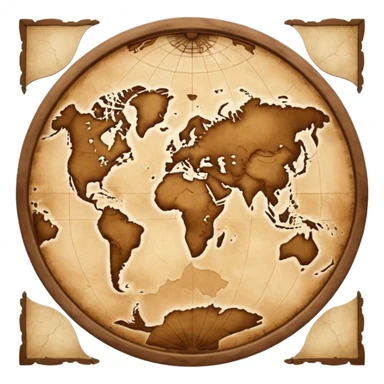 Ancient world map showing Pangea sticker