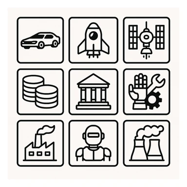 large resolution square minimal icons, space semiotic, black print on white background, square outline icons, sleek symbols, transportation, economy, engineering, industry. Designed for signage. futuristic dystopian futurepunk cyberunk sticker