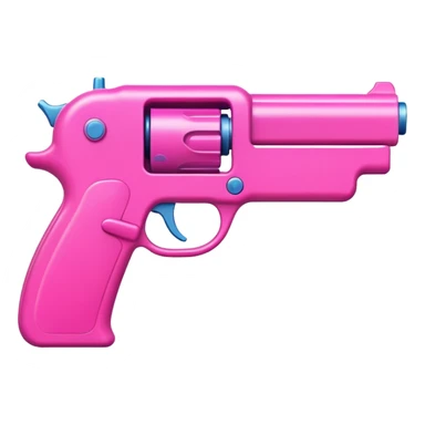 Pink gun sticker