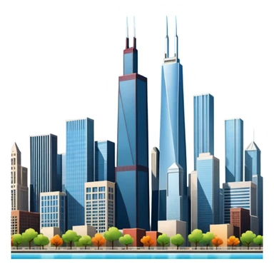 Chicago skyline  sticker