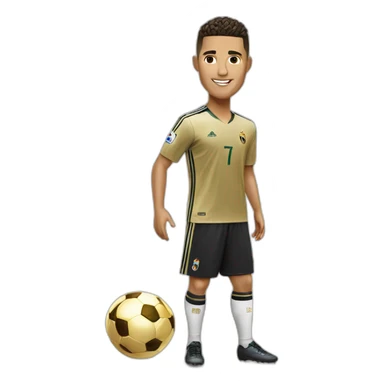 Ronaldo avec ballon d’or sticker