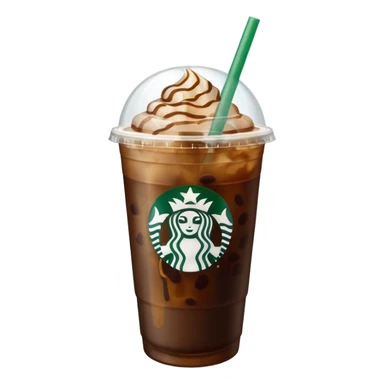 Iced Starbucks coffee sticker