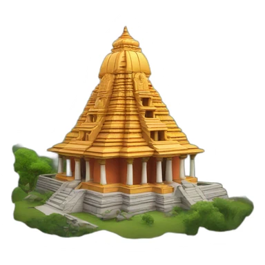 indian temple sticker