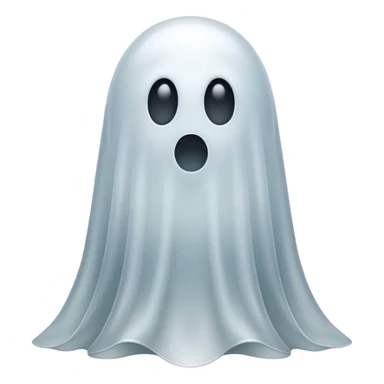 ghost without mouth sticker
