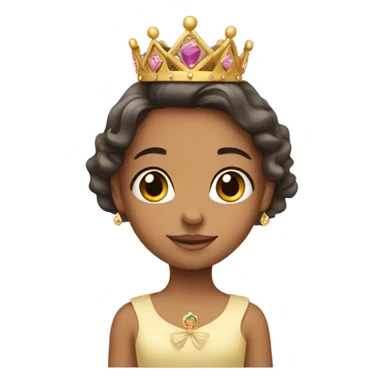 Little girl princess crown sticker