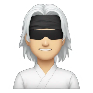 Satoru Gojo with blind fold sticker