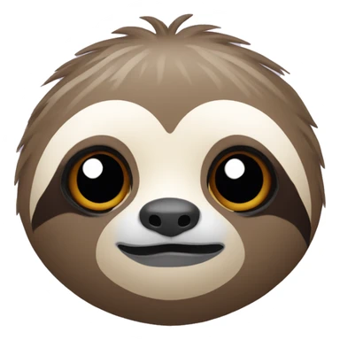 cute sloth face sticker