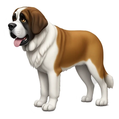 st bernard dog, full body,side view sticker