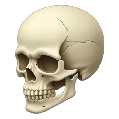 skull-sideway sticker