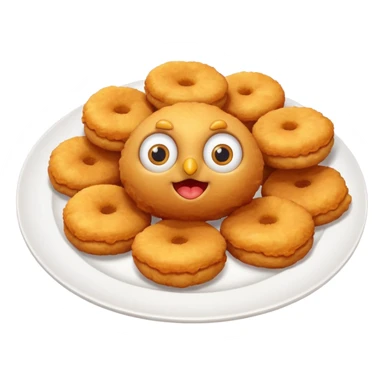 une nuggets avec des yeux sticker