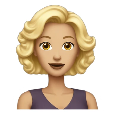 glam blonde mom sticker