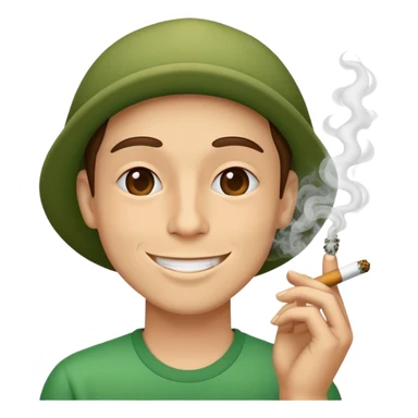 Smoking weed stoned sticker