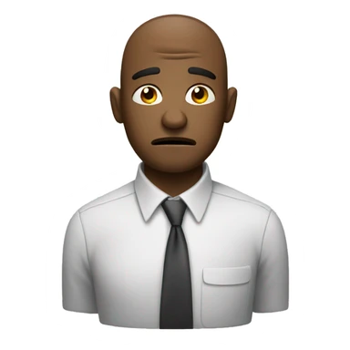 overworked office worker sticker