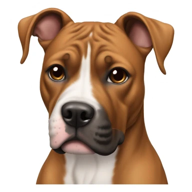 Boxer pitbull mix  sticker