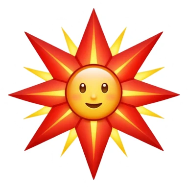 Rayos sentellas con furia rojo  sticker