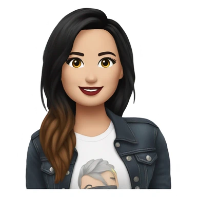 demi lovato meets a fan sticker